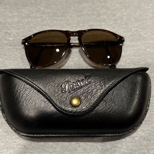 Persol PO9649S Polarized Sunglasses Havana Brown